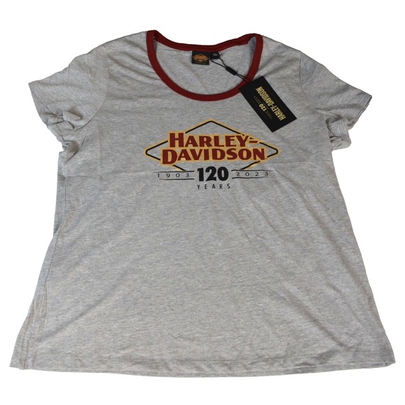 HARLEY-DAVIDSON T-Shirt 120th Anniversary Speedbird Diamond Women's Size 2XL NWT - Picture 1 of 7